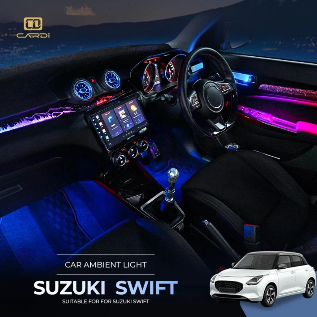 CARDI D8 Ambient Light Kit for Maruti Suzuki Swift 2024 | 18-in-1 | OEM | App Control