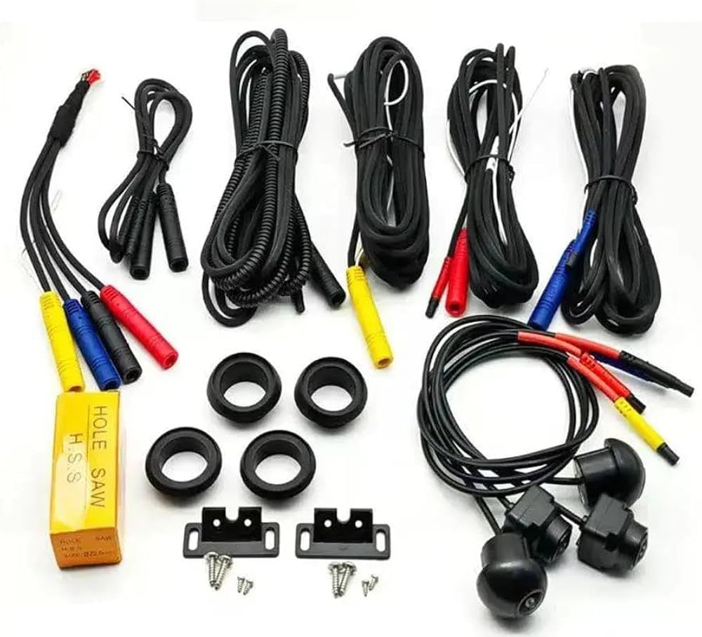 Philips 360° Camera Kit for Android Car Stereo | 4-Camera 360° Surround View 1080p