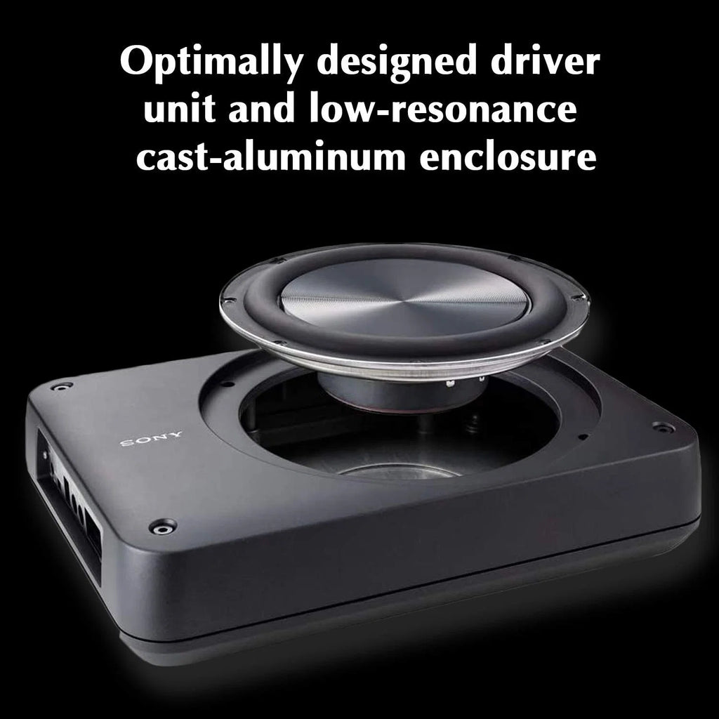 Sony XS-AW8 8 Inch Active Under Seat Subwoofer | 160W Peak | 75W RMS