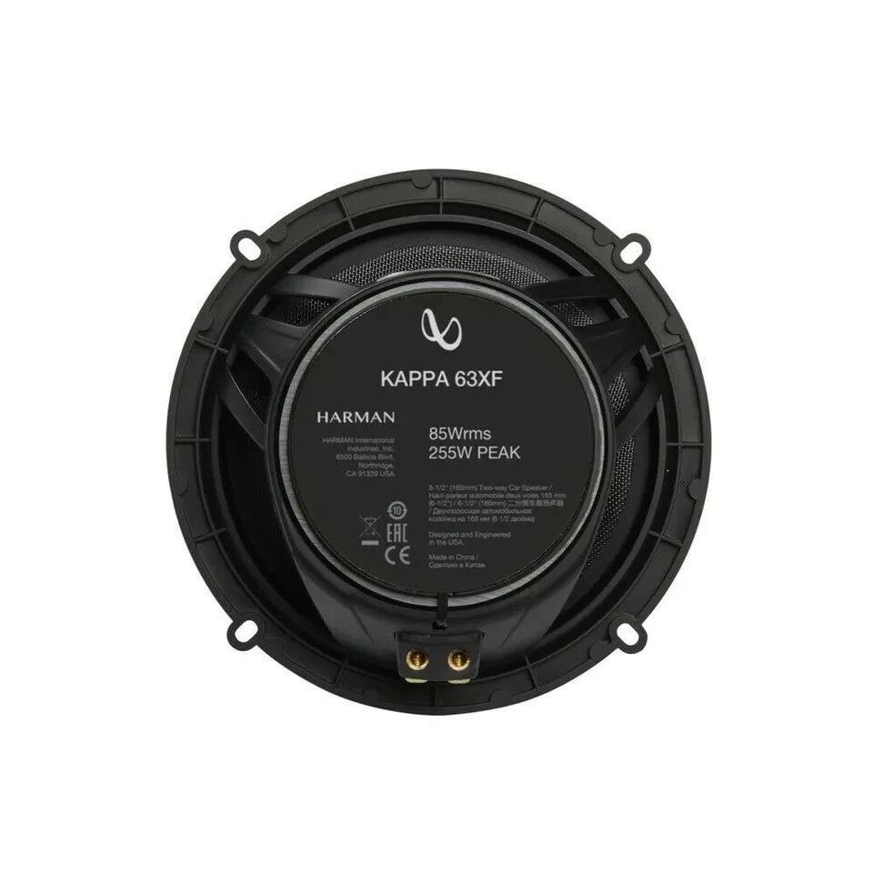 Infinity Kappa Car Speaker Combo | KAPPA-63XF 6.5” Coaxial + KAPPA603CF Component Speakers