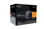 MOCO 8-inch dual subwoofer amplifier box, dark package with speaker graphics