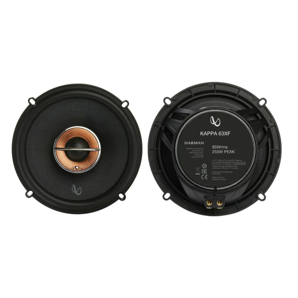 Infinity Kappa Car Speaker Combo | KAPPA-63XF 6.5” Coaxial + KAPPA603CF Component Speakers