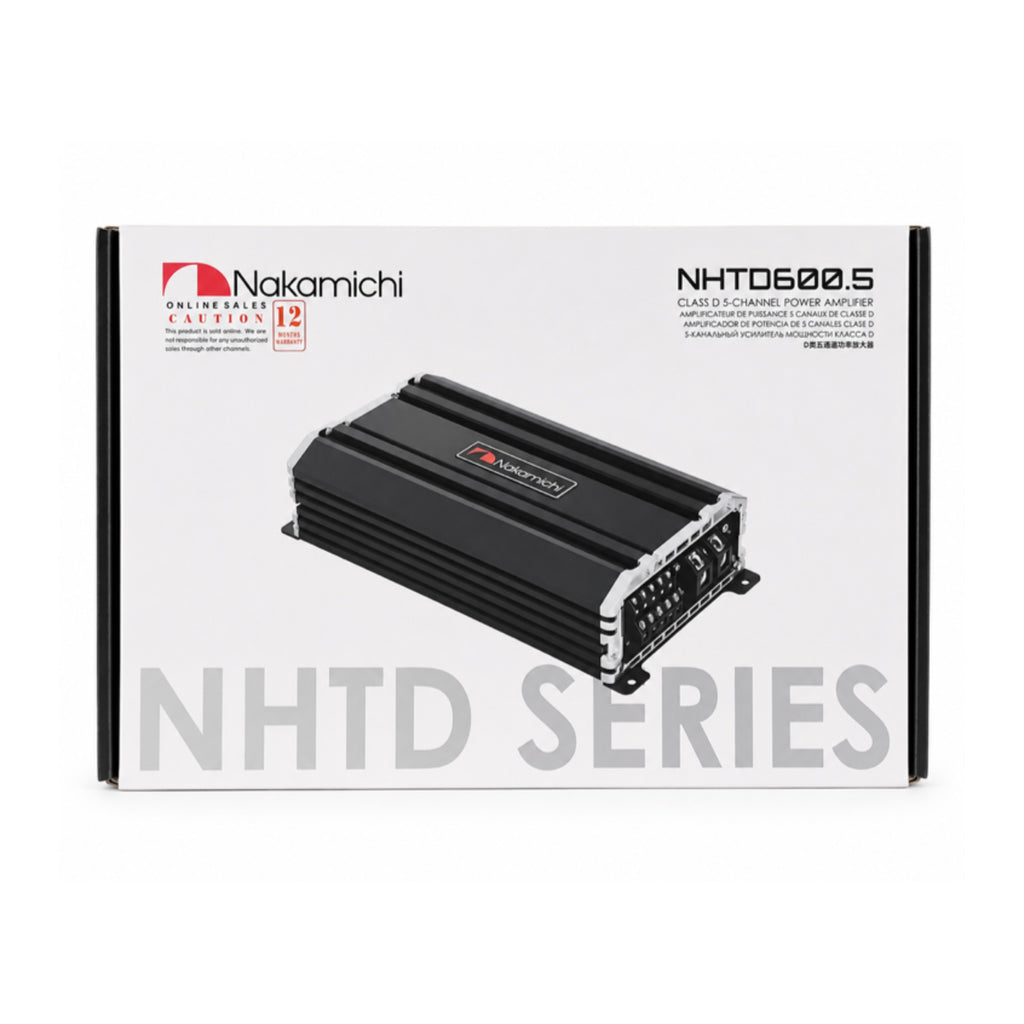 Nakamichi NHTD600.5 5-Channel Class D Amplifier with Bass Controller Knob