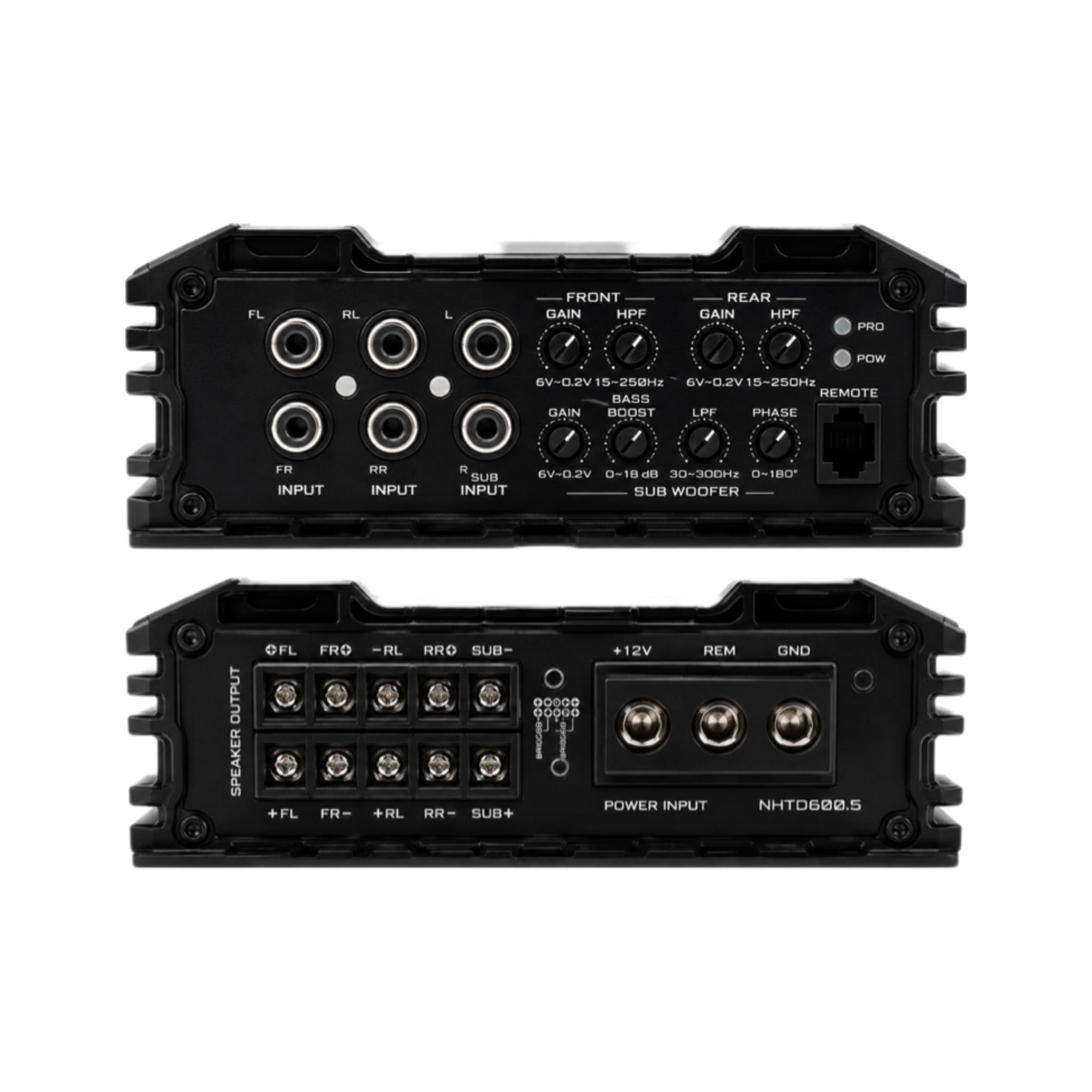 Nakamichi NHTD600.5 5-Channel Class D Amplifier with Bass Controller Knob