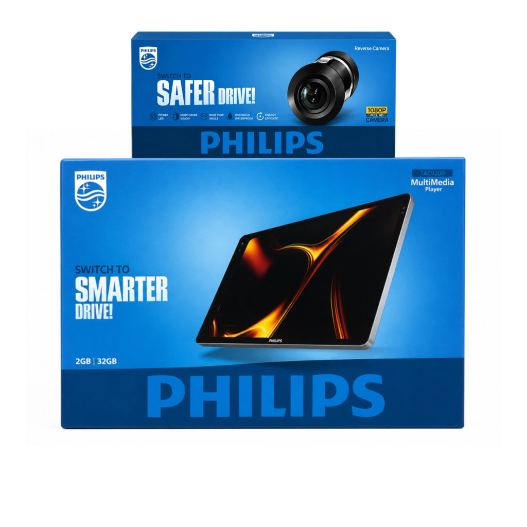 Philips TAC9200 9 Inch Android Stereo | Wireless CarPlay & Android Auto | 2GB Ram 32GB Storage