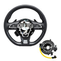 Multi-function black steering wheel for Maruti Suzuki Fronx featuring paddle shifters, audio controls, and textured grip.