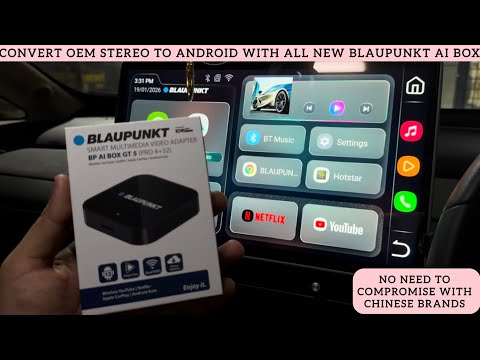 MG Windsor Blaupunkt AI BOX GT5 Pro to Convert Oem stereo to Android
