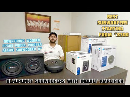 Blaupunkt Active Down Firing Subwoofer TXb 2002A - 1000 Watts Compact 8” Dual Subwoofer