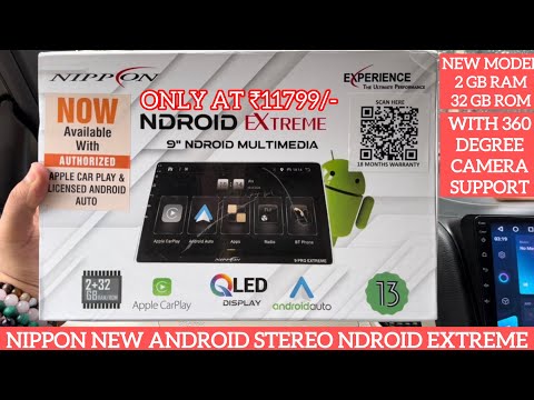 Nippon Android Stereo 9 Pro Extreme with Licensed Wireless CarPlay & Auto (2/32GB) With 360 Camera Support
