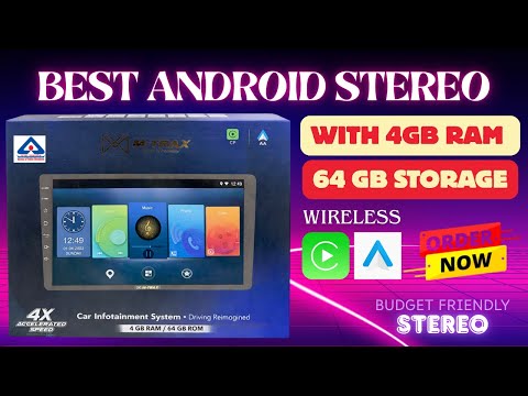 Mtrax 9 Inch Android Car Stereo with Wireless CarPlay