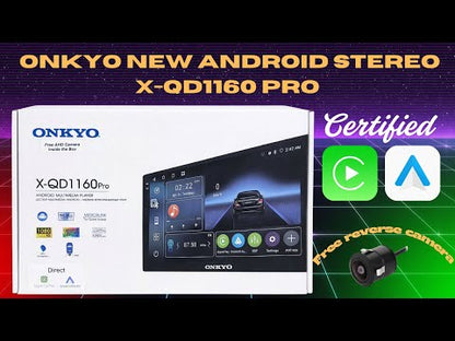 Onkyo X-QD1160 PRO Android Stereo with Certified Wireless CarPlay & Android Auto(AHD Reverse Camera free)