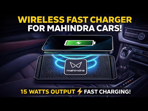 Mahindra Thar Roxx 15W Wireless Charger Overview